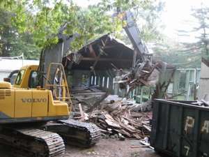 Working to save the kitchen area