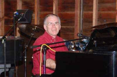 Nate Adams takes a turn at the piano